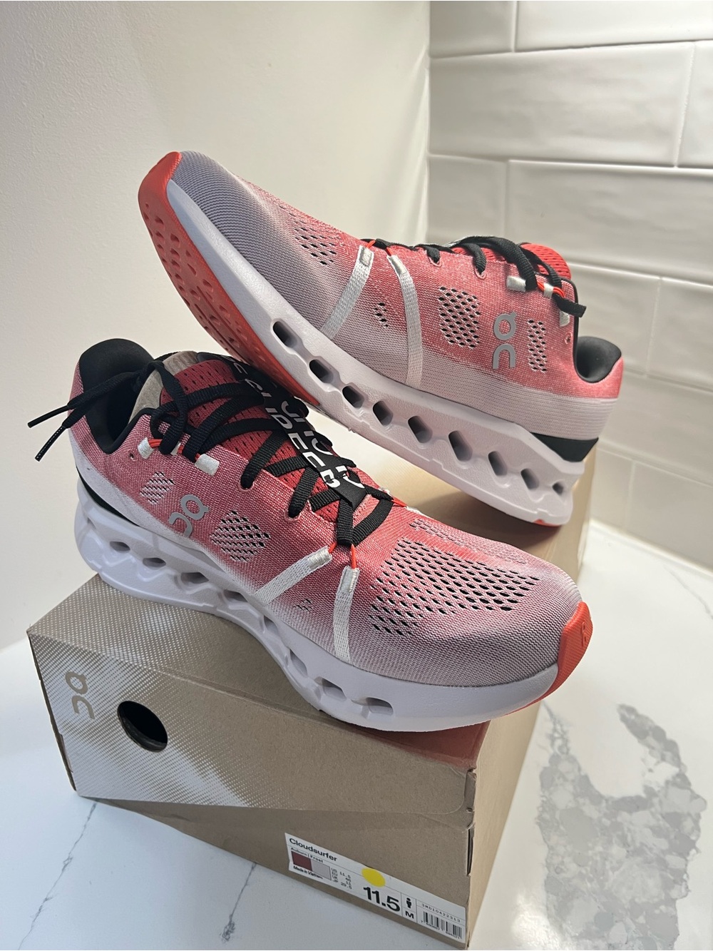 On Running Men’s CloudSurfer Running Shoes - Auburn/frost size 11.5m/13 women